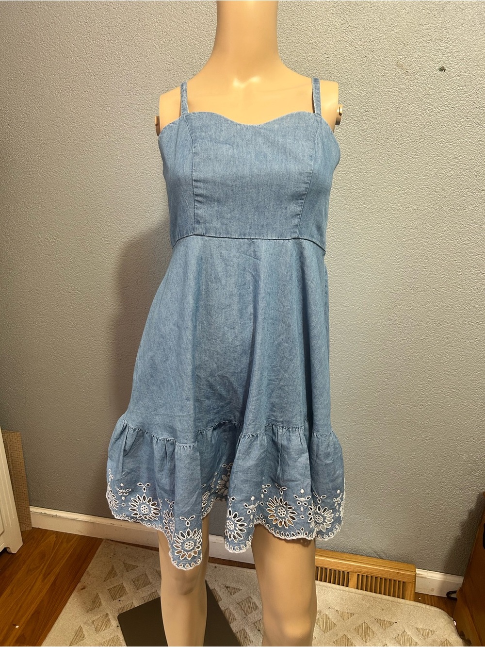 NWOT Old navy fit and flare cami dress size small petite - Picture 3 of 11